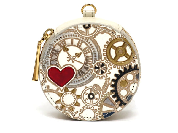 Gears Of Time (Red-Black) Macaron Pouch