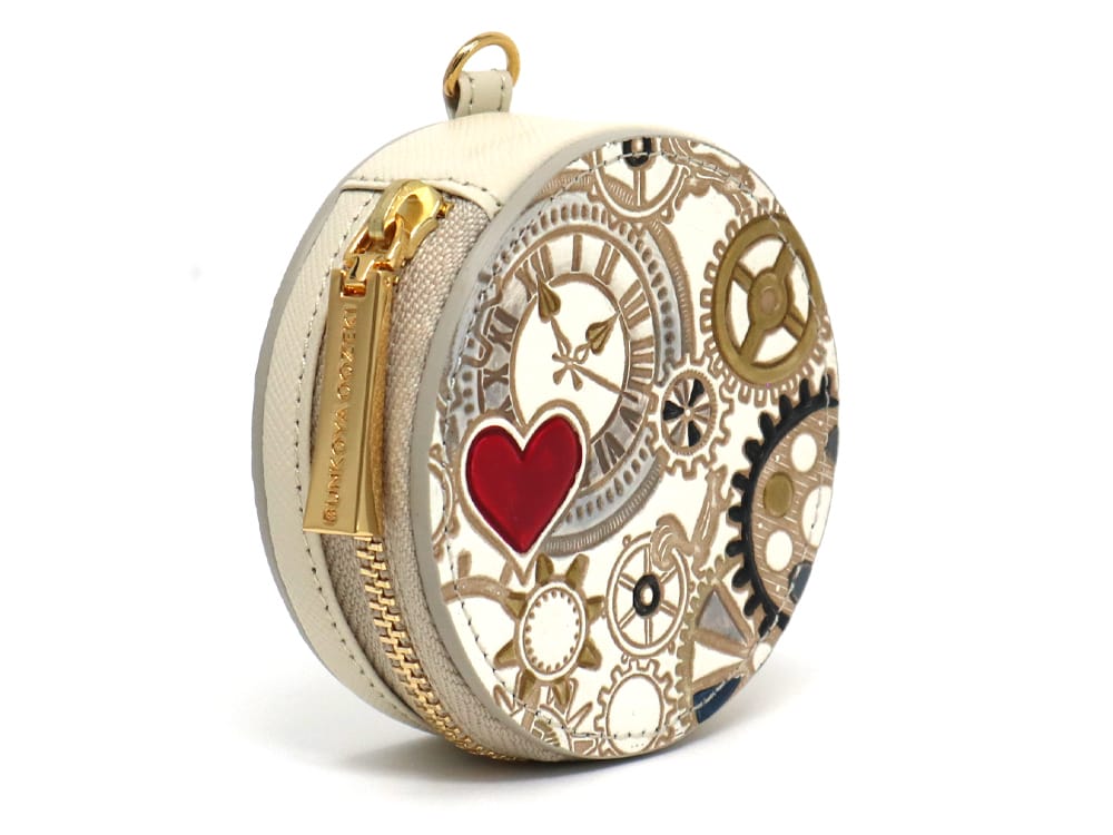Gears Of Time (Red-Black) Macaron Pouch