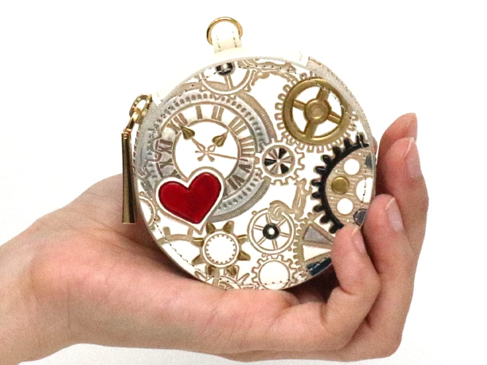 Gears Of Time (Red-Black) Macaron Pouch