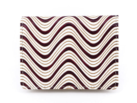 YOKONAMI Waves (Wine) Square Coin Purse
