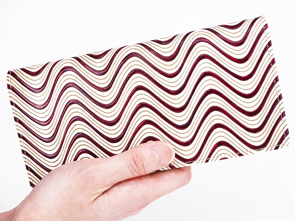 YOKONAMI Waves (Wine) Long Wallet