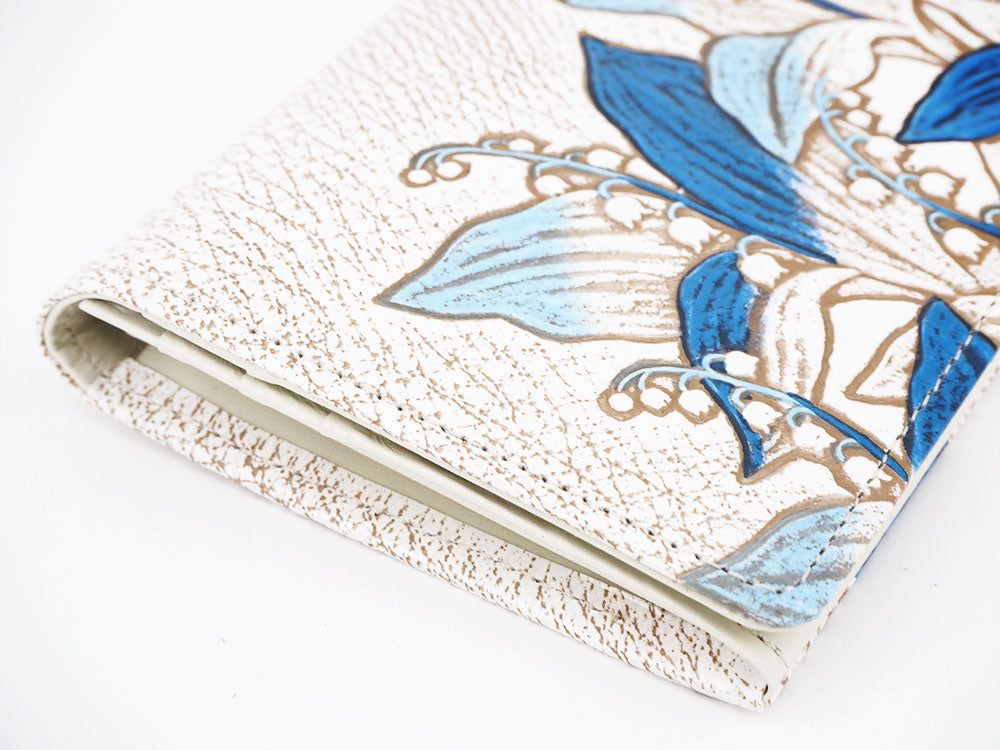 SUZURAN - Lily of the Valley (Blue) Long Wallet