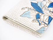 SUZURAN - Lily of the Valley (Blue) Long Wallet