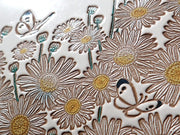 Marguerites Zippered Long Wallet