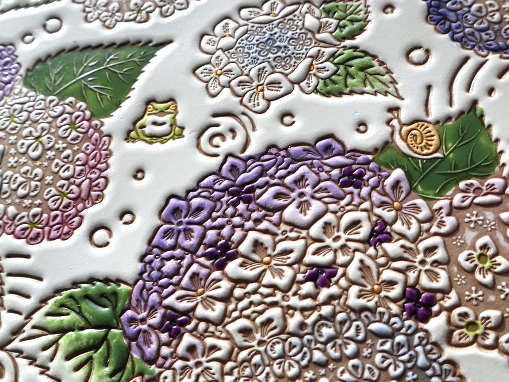 Hydrangeas Slim Billfold Wallet