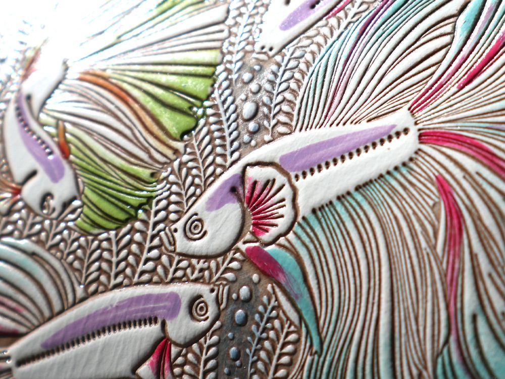 Betta  (Green)  Long Wallet
