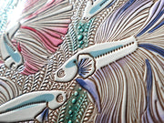 Betta (Purple) GAMASATSU Square Billfold with Clasp