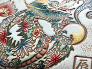 Chinese Zodiac: Flower Dragon Decorative Plaque (Small)
