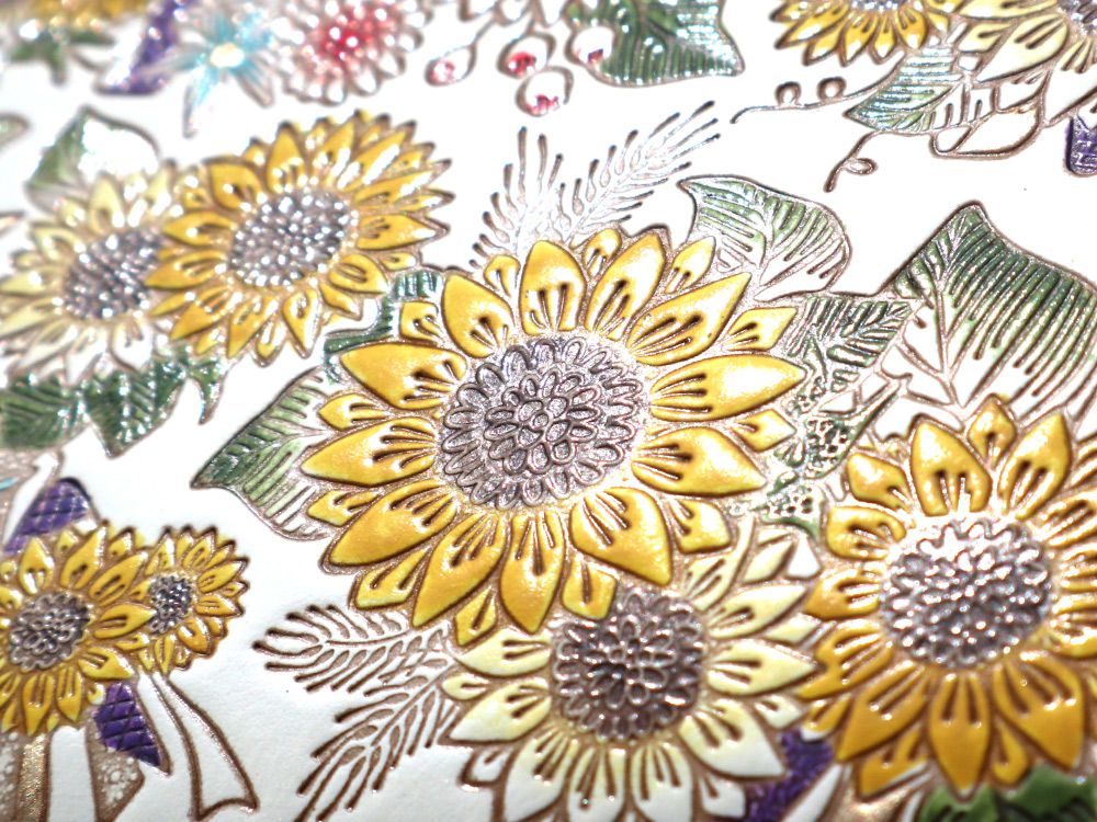 Sunflowers Lipstick Case with Mirror