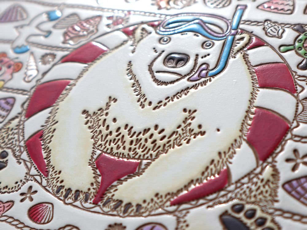 Seaside Bear Thin Card Case