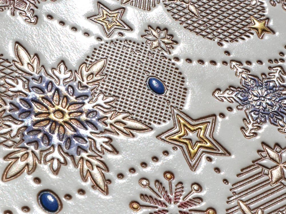 Snow Ornaments (Blue) Eyeglasses Case