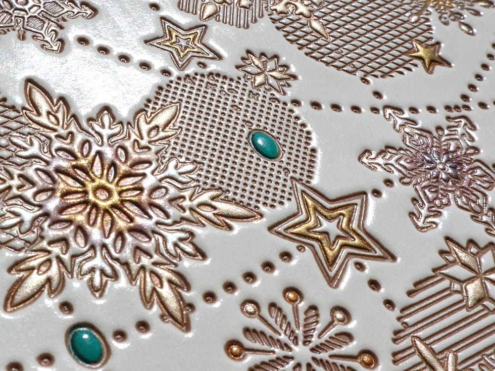 Snow Ornaments (Brown) Lipstick Case