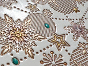 Snow Ornaments (Brown) Lipstick Case