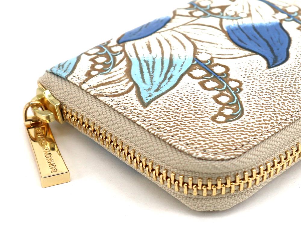 SUZURAN - Lily of the Valley (Blue) Card Case