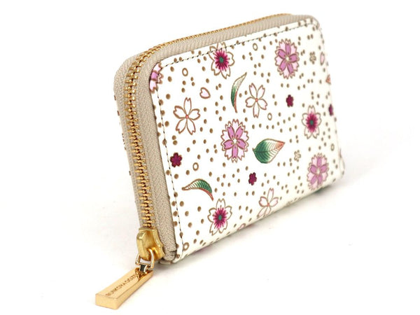 Falling Cherry Blossoms Card Case