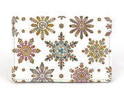 Snowflakes Double Sided Business Card Case