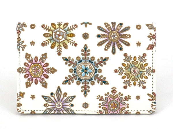 Snowflakes Double Sided Business Card Case