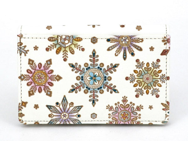 Snowflakes Double Sided Business Card Case