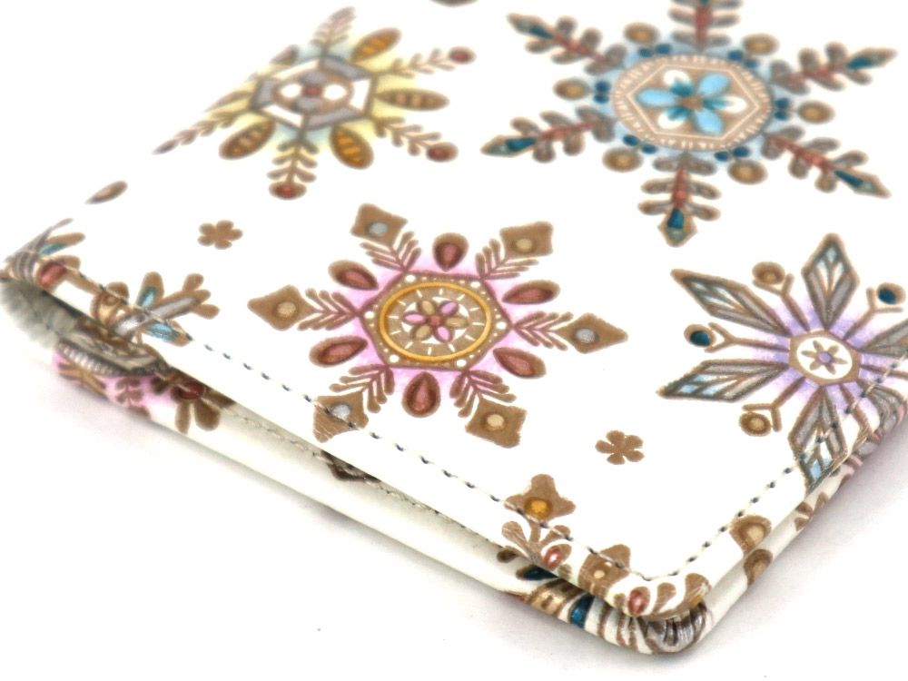 Snowflakes Double Sided Business Card Case