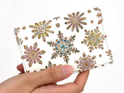 Snowflakes Double Sided Business Card Case