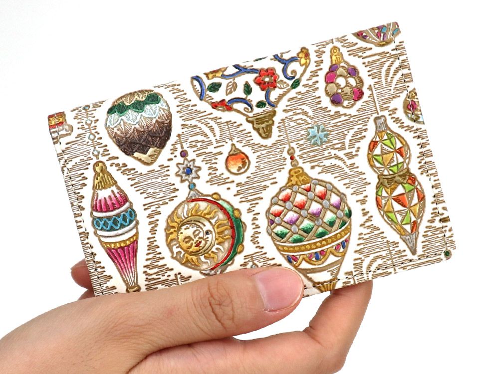 Christmas Ornaments Double Sided Business Card Case