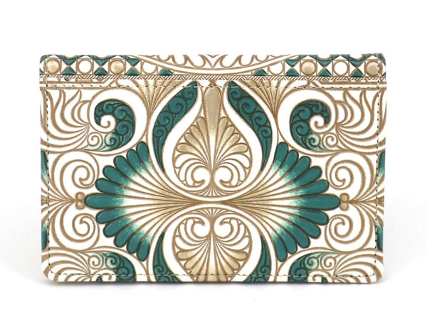 Rocaille (Ivy Green) Double Sided Business Card Case
