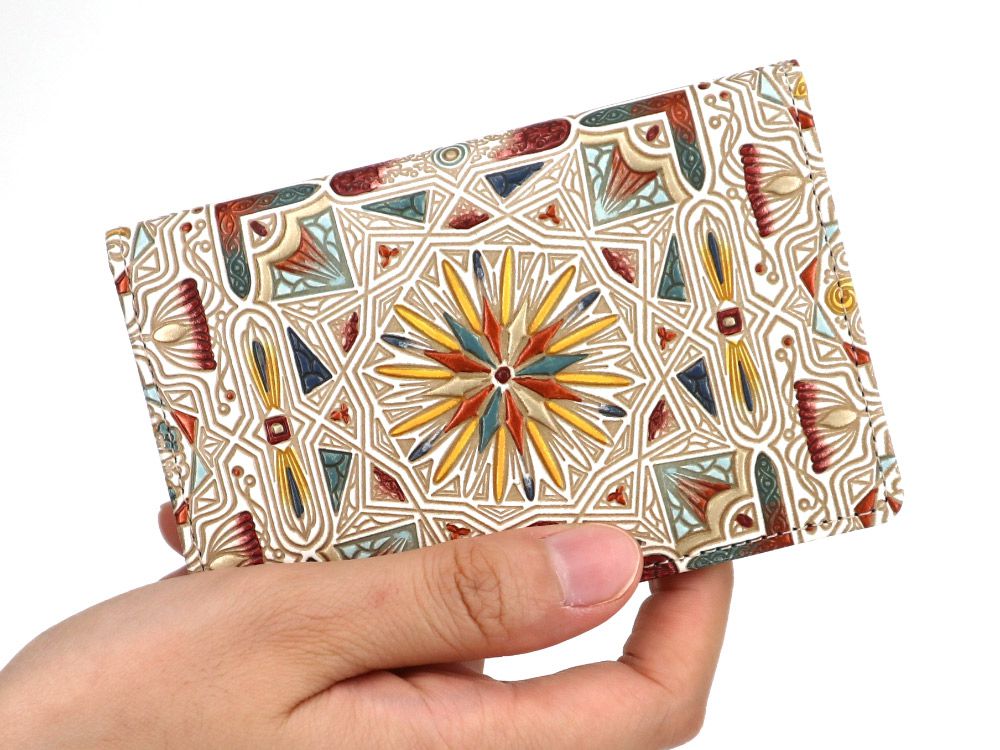 Carreau (Bronze) Double Sided Business Card Case