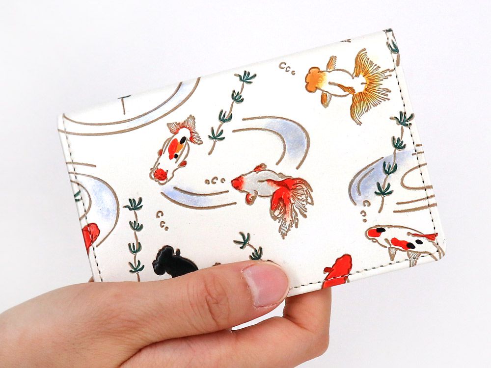 Gold Fishes Double Sided Business Card Case