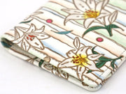 White Lilies Double Sided Business Card Case