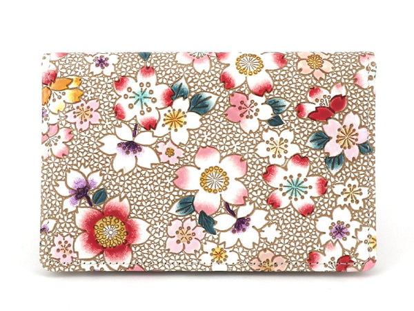Colorful Cherry Blossoms Double Sided Business Card Case