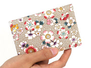 Colorful Cherry Blossoms Double Sided Business Card Case