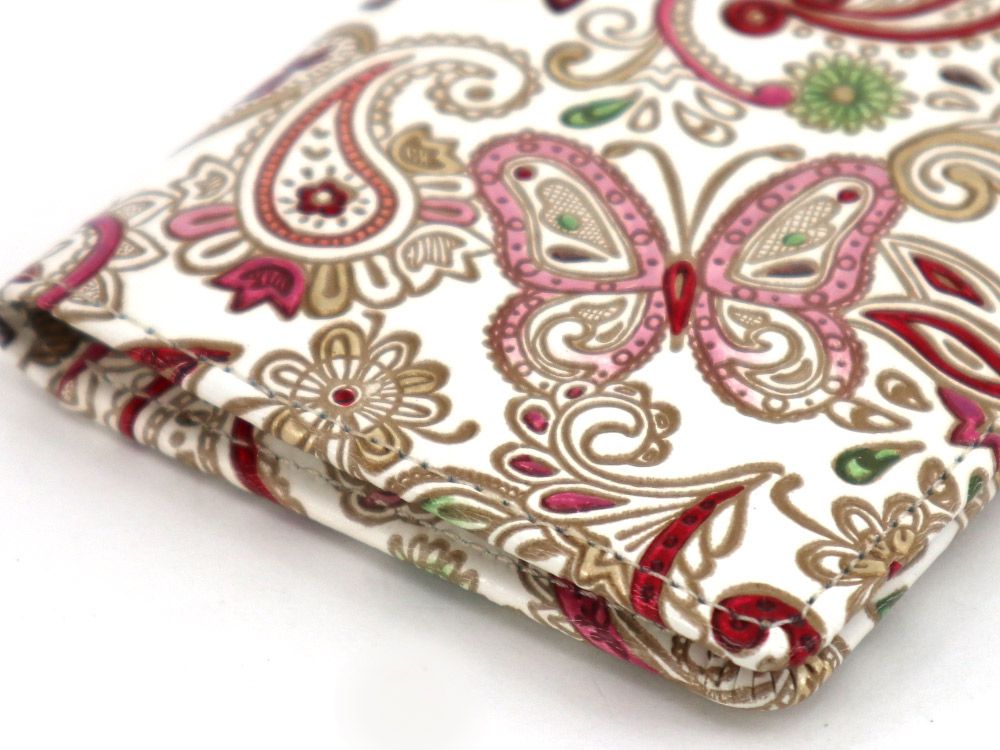 Paisley (Ruby) Double Sided Business Card Case