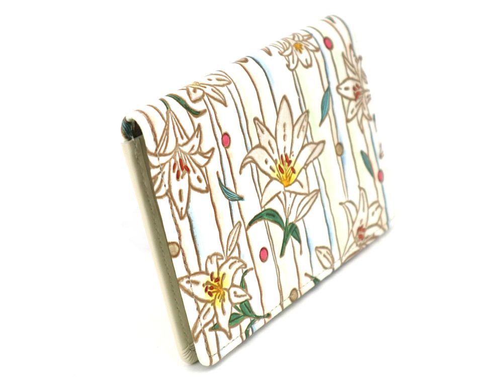 White Lilies Business Card Case
