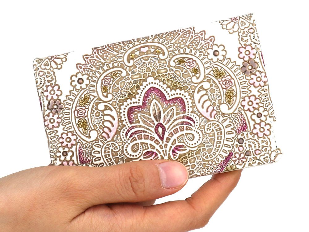 Antique Lace (Pink) Business Card Case