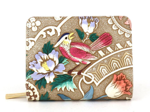 Pink Parrot Zippered Bi-fold Wallet