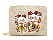 MANEKINEKO - Lucky Cat Zippered Bi-fold Wallet