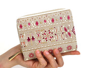 Apollo (Pink) Zippered Bi-fold Wallet