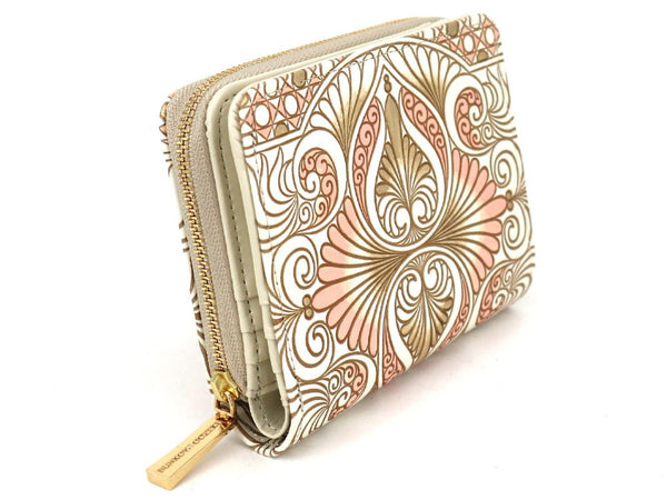 Rocaille (Pink) Zippered Bi-fold Wallet
