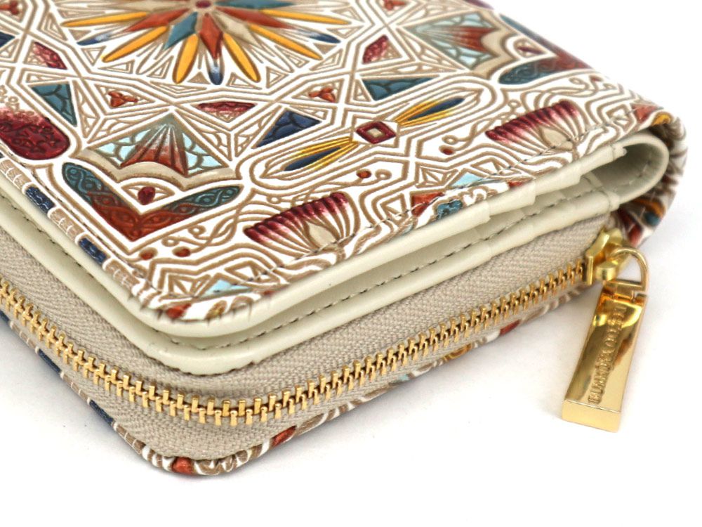 Carreau (Bronze) Zippered Bi-fold Wallet