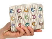 MARIME Colorful Balls Zippered Bi-fold Wallet