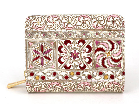 KINSHA - Persia Tiles (Pink) Zippered Bi-fold Wallet