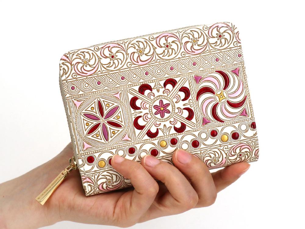 KINSHA - Persia Tiles (Pink) Zippered Bi-fold Wallet