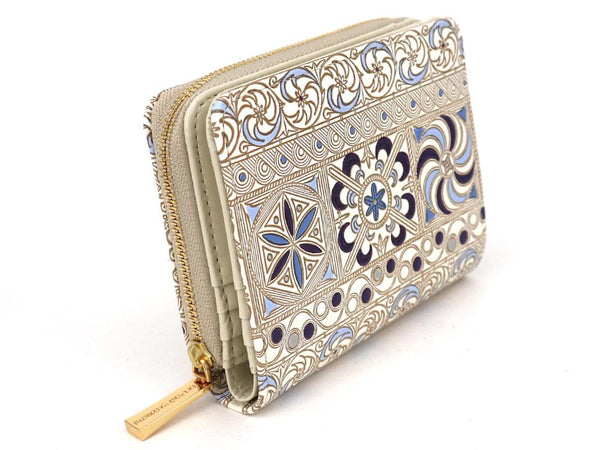 KINSHA - Persia Tiles (Purple) Zippered Bi-fold Wallet