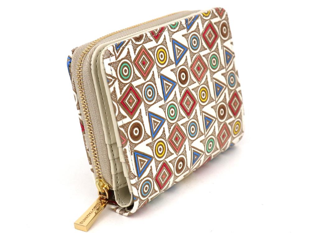 Circles, Triangles and Squares Zippered Bi-fold Wallet