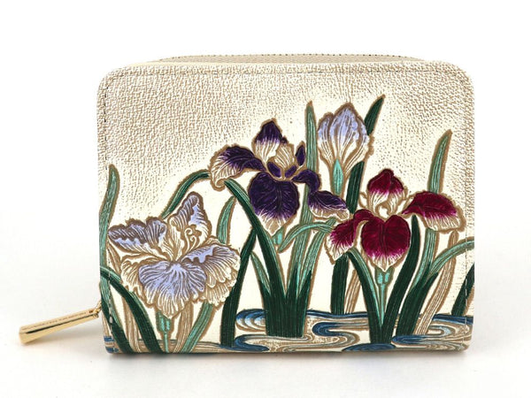 Irises Zippered Bi-fold Wallet