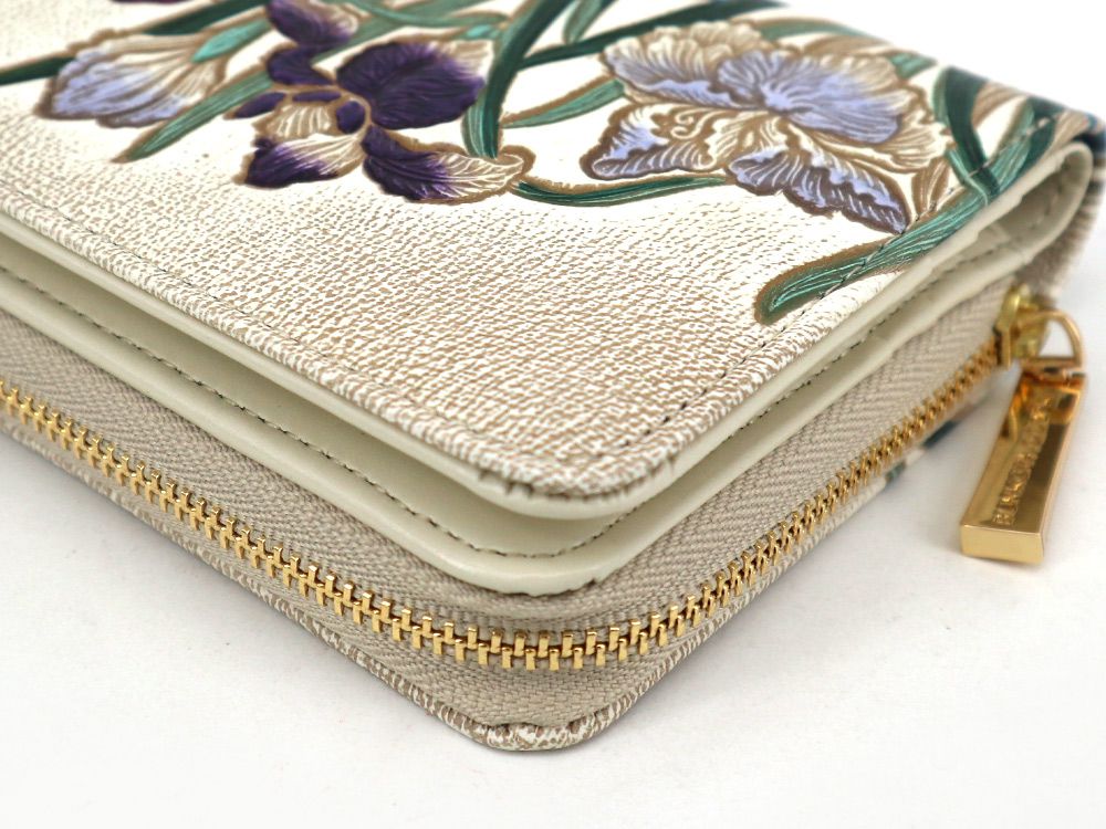 Irises Zippered Bi-fold Wallet