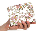 Dancing Cherry Blossoms Zippered Bi-fold Wallet