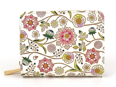 Dahlia (Berry Pink) Zippered Bi-fold Wallet