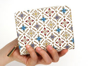 Lace Zippered Bi-fold Wallet
