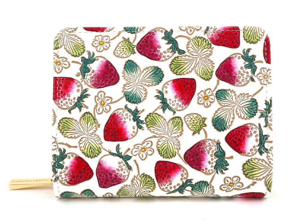 Strawberries Zippered Bi-fold Wallet